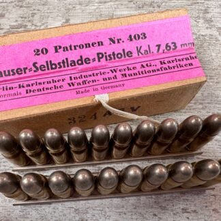 (10) MAUSER C96 7.63mm PREWAR AMMO BOXES #906