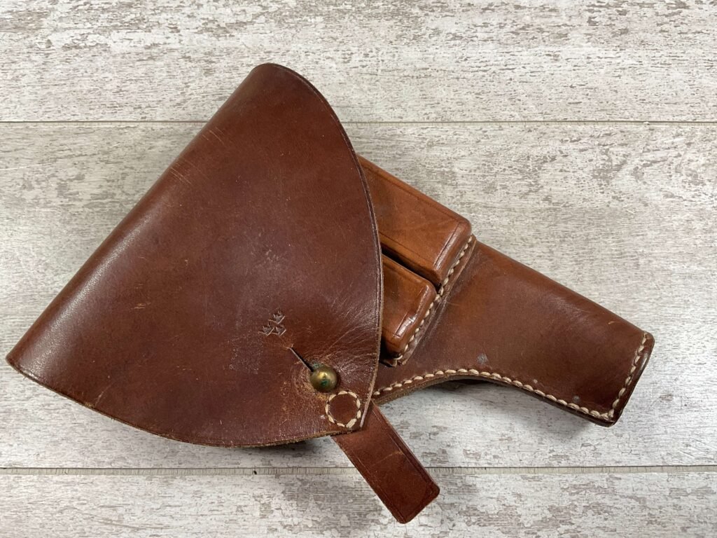 SWEDISH HUSQVARNA M1907 9MM (BROWNING 1903) BROWN HOLSTER