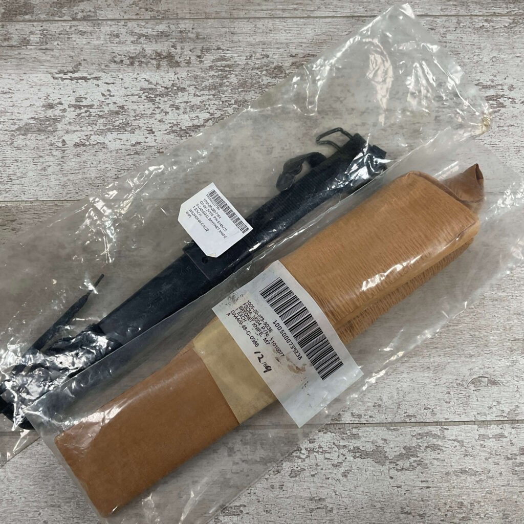 USGI M7 BAYONET WITH M10 SCABBARD NEVER ISSUED UNISSUED