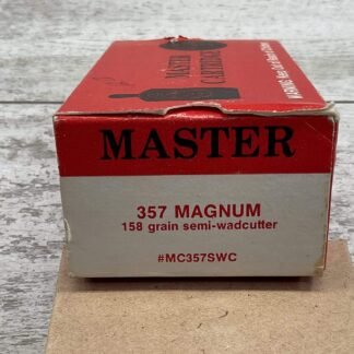 MASTER 357 MAGNUM 158 GRAIN SEMI-WADCUTTER, 32/BOX VINTAGE #3-08527-BDH