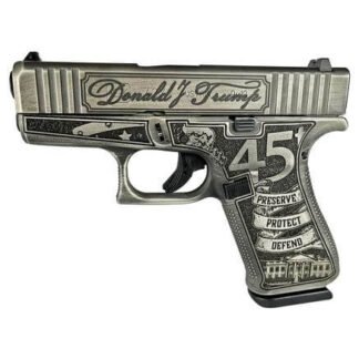 GLOCK 43X CUSTOM "TRUMP" SUBCOMPACT HANDGUN 9MM LUGER 10RD MAGAZINES (2) 3.41" BARREL #4-TRUMP43X-PF
