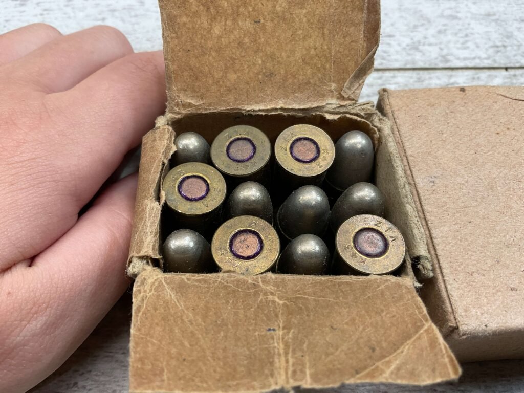 WEBLEY AMMUNITION FULL BOX .455 MK VI HEAD STAMP K43 VIZ
