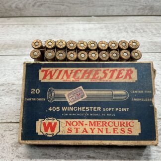 WINCHESTER 405 WIN. 300 GRAIN SP, QTY 20, VINTAGE #3-08586-BDH