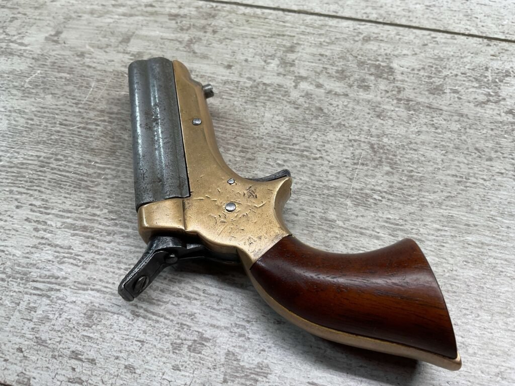 C. SHARPS .22 SHORT 4 BARREL PEPPERBOX WITH DISPLAY BOX, ANTIQUE ...