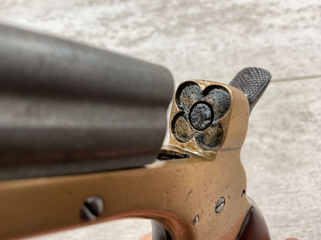 C. SHARPS .22 SHORT 4 BARREL PEPPERBOX WITH DISPLAY BOX, ANTIQUE ...