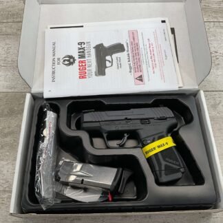 RUGER MAX-9 9MM LUGER SEMI-AUTO PISTOL, NIB #3-10083-PF