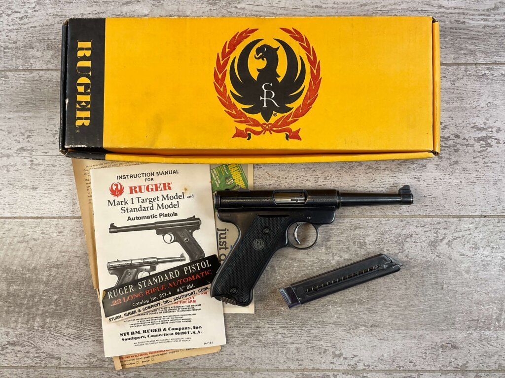 RUGER MARK I STANDARD 4 3/4" PENCIL BBL 22LR PISTOL #4-01045