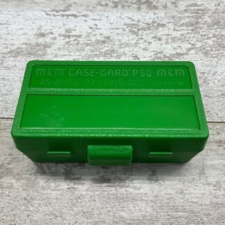 MTM CASE-GARD P50-32-10 AMMO BOX 50 ROUNDS FLIP TOP 25 ACP 32 LC #4-01029-PF
