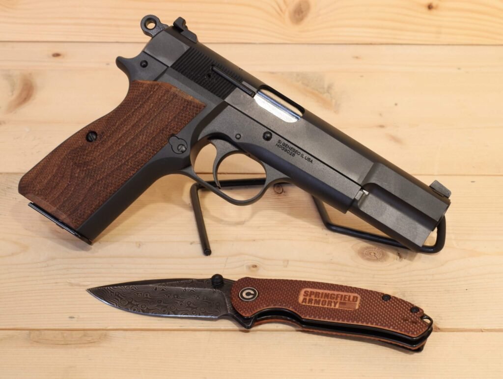 Springfield Armory SA-35 Hi Power 9mm Pistol with Civivi Knife
