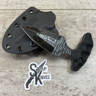 STROUP KNIVES STABBER DAGGER BLACK G10, NEW #4-02104-PF