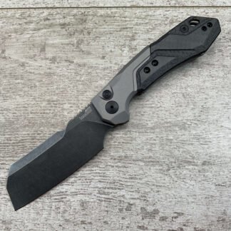 KERSHAW LAUNCH 14 AUTOMATIC KNIFE CLEAVER (3.4" BLACK OXIDE BLACKWASH), NEW #4-02107-PF