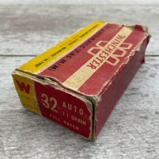 WINCHESTER 32 AUTOMATIC 71 GR FULL PATCH AMMO, VINTAGE #4-02038-PF