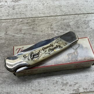 FROST CUTLERY TROPHY STAG BEAR CLAW KNIFE #04-03120-MT
