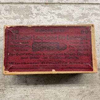 WINCHESTER 38 LONG COLT DA CF AMMUNITION, VINTAGE #4-04320-BA