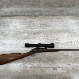 REMINGTON MODEL 4 TAKEDOWN ROLLING BLOCK .17 MACH 2 SINGLE SHOT RIFLE W/SCOPE #4-06020-MD