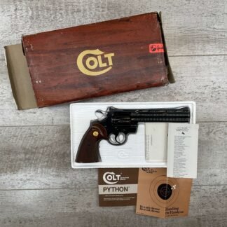 COLT PYTHON 357 MAG BLUED REVOLVER, LIKE NEW W/BOX, MINTY #4-07001-BG