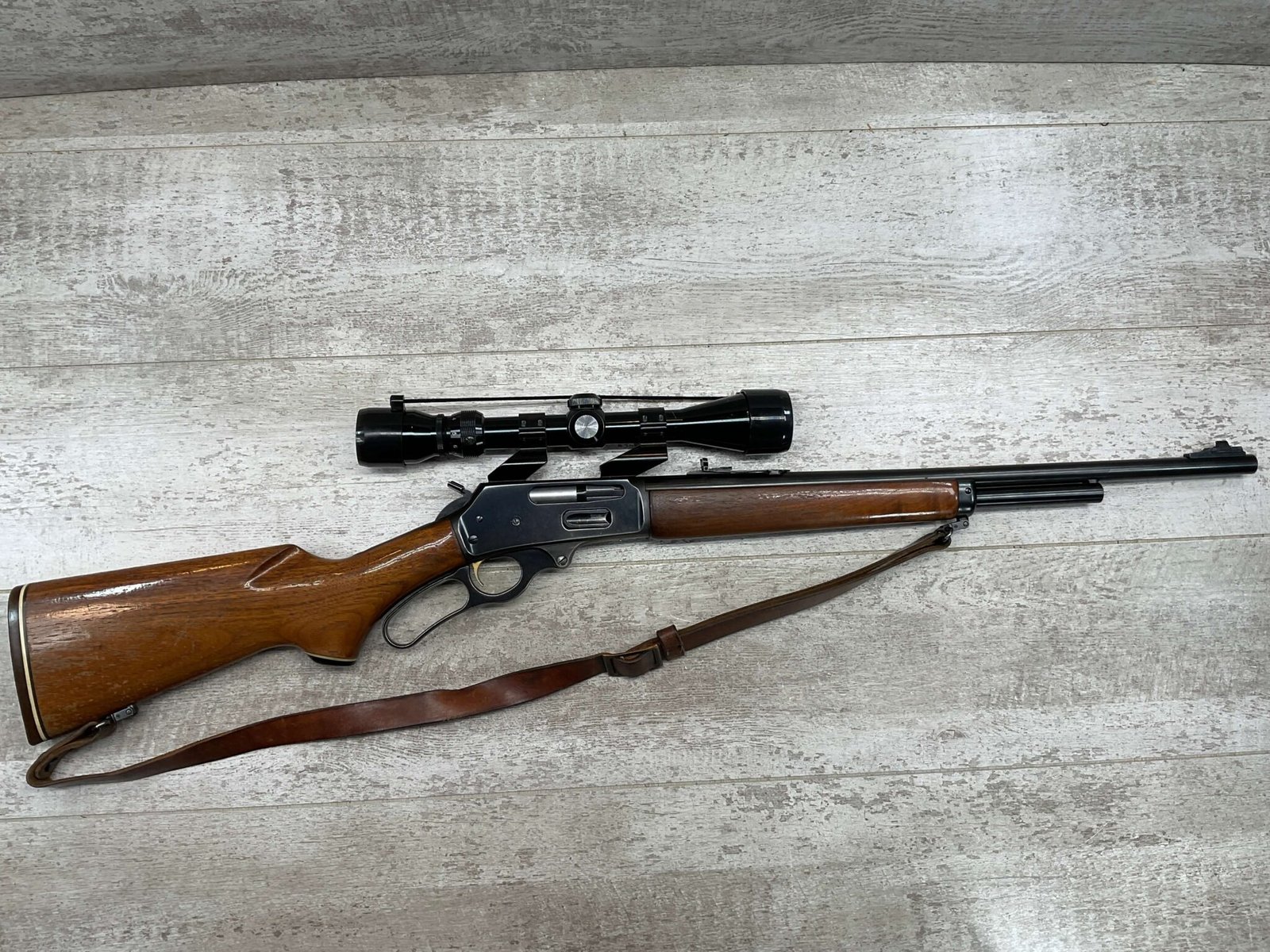 MARLIN MODEL 375 .375 WIN LEVER ACTION RIFLE W/ SCOPE - Checkpoint ...
