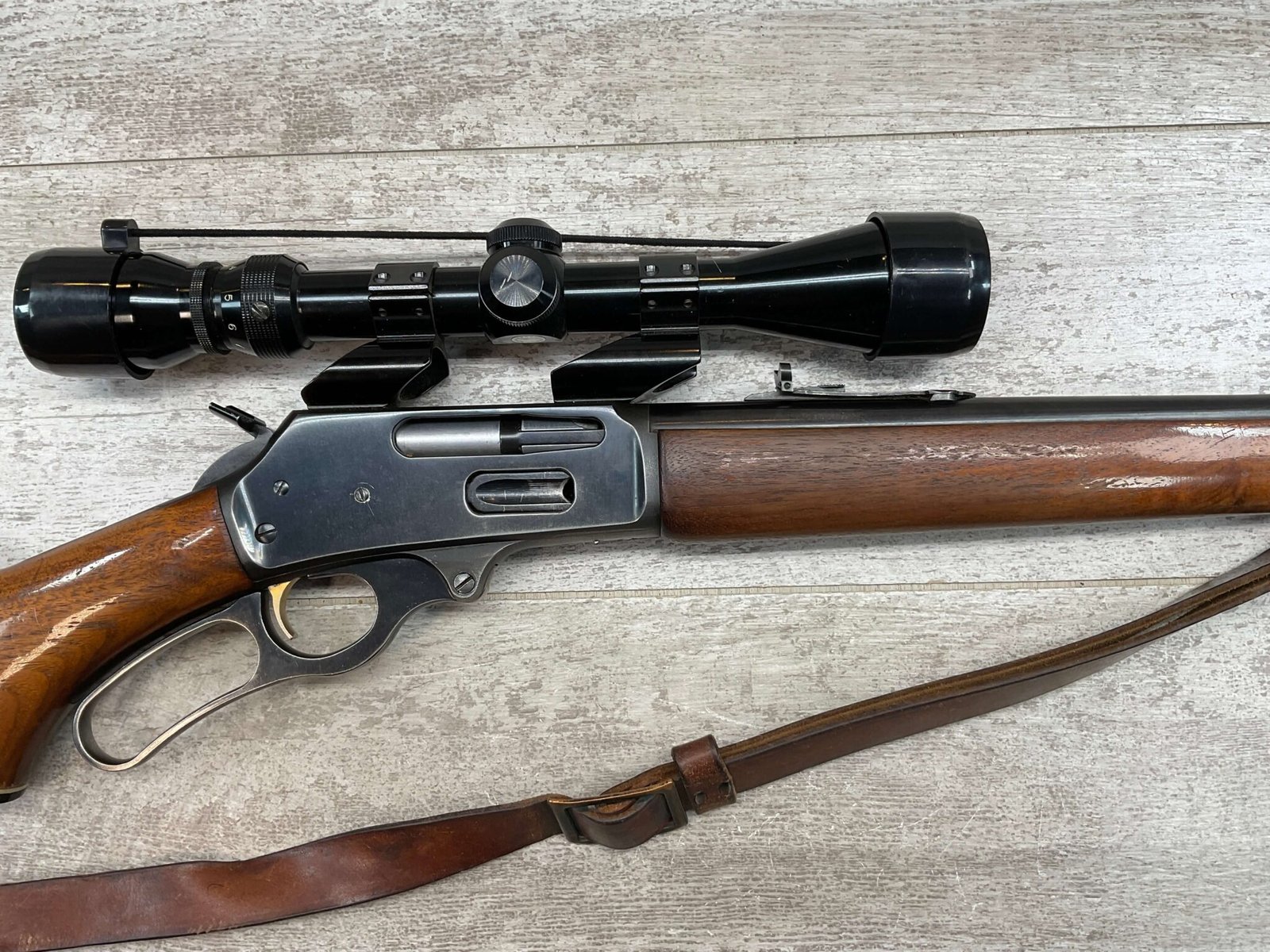 MARLIN MODEL 375 .375 WIN LEVER ACTION RIFLE W/ SCOPE - Checkpoint ...