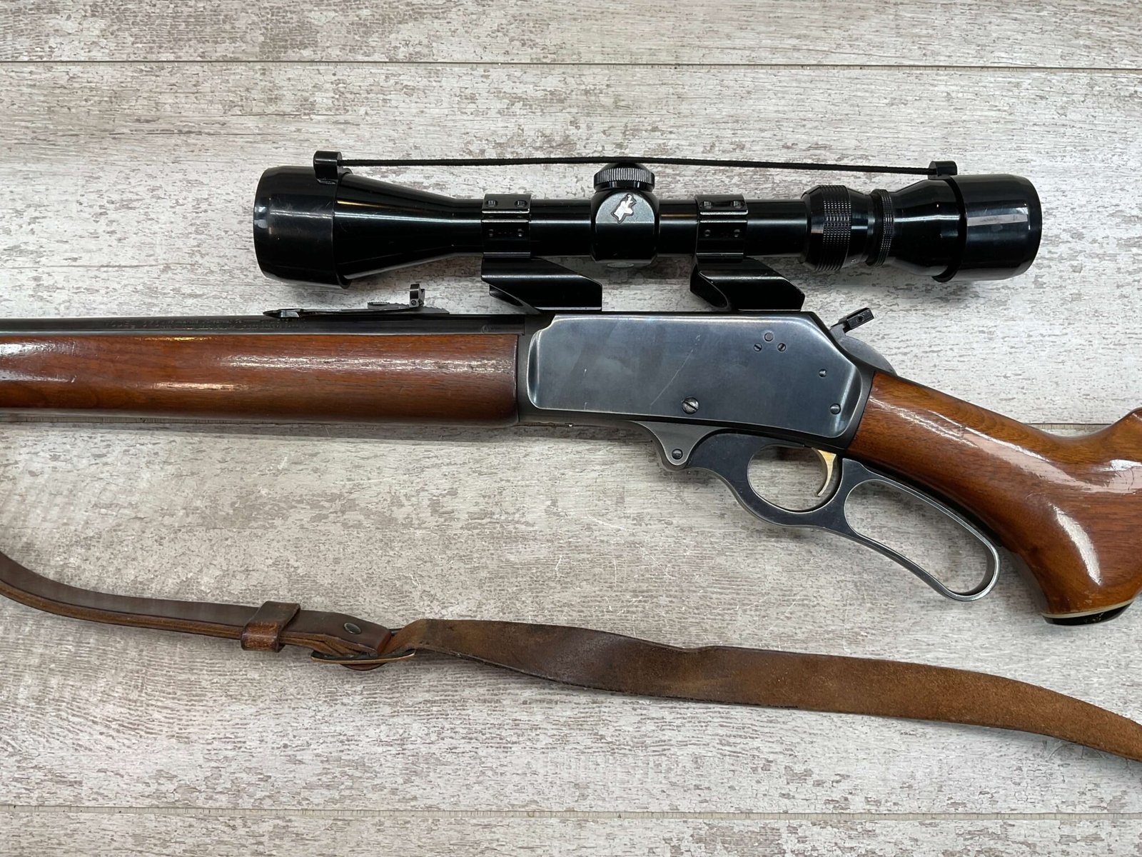 MARLIN MODEL 375 .375 WIN LEVER ACTION RIFLE W/ SCOPE - Checkpoint ...