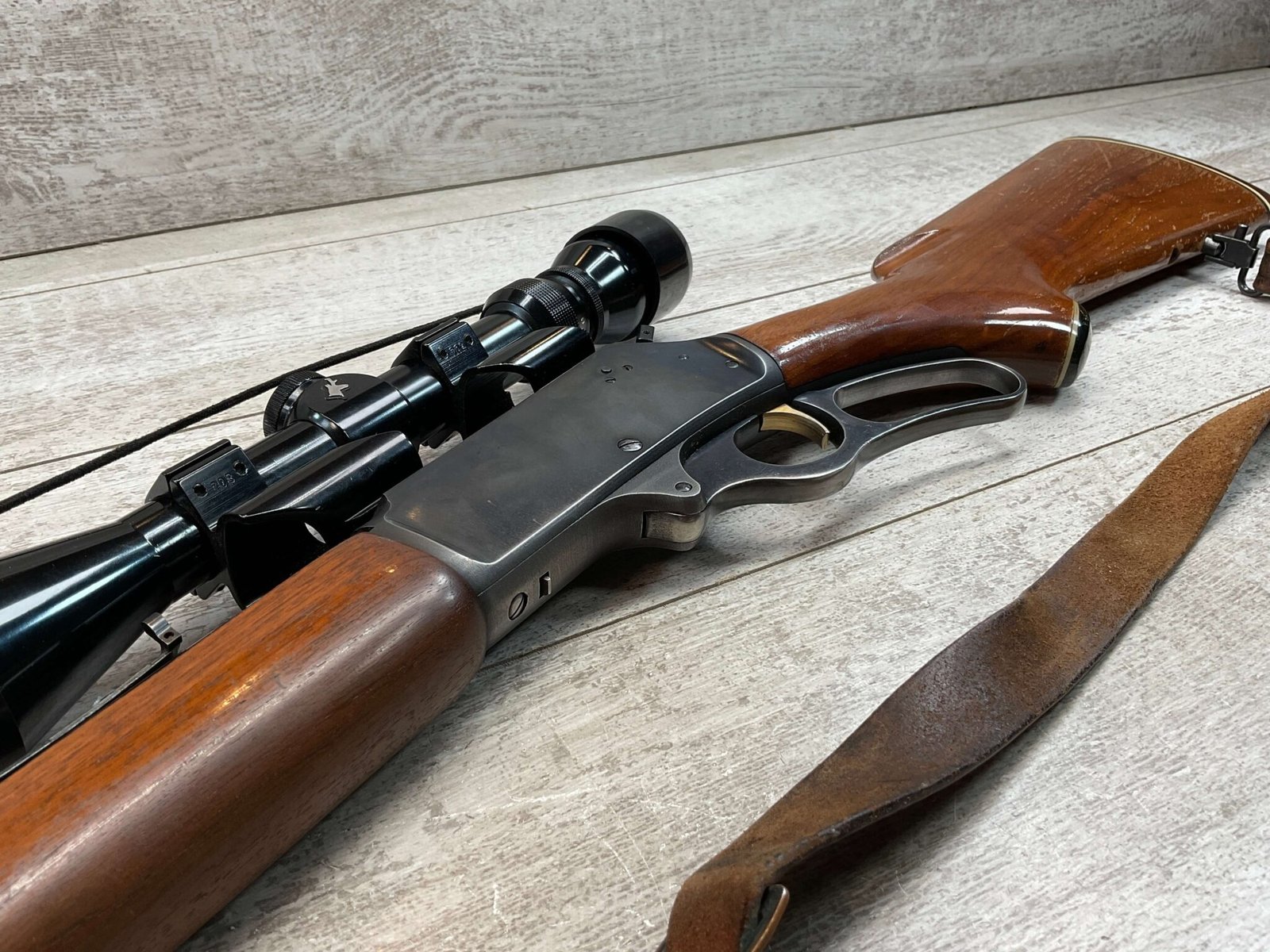 MARLIN MODEL 375 .375 WIN LEVER ACTION RIFLE W/ SCOPE - Checkpoint ...