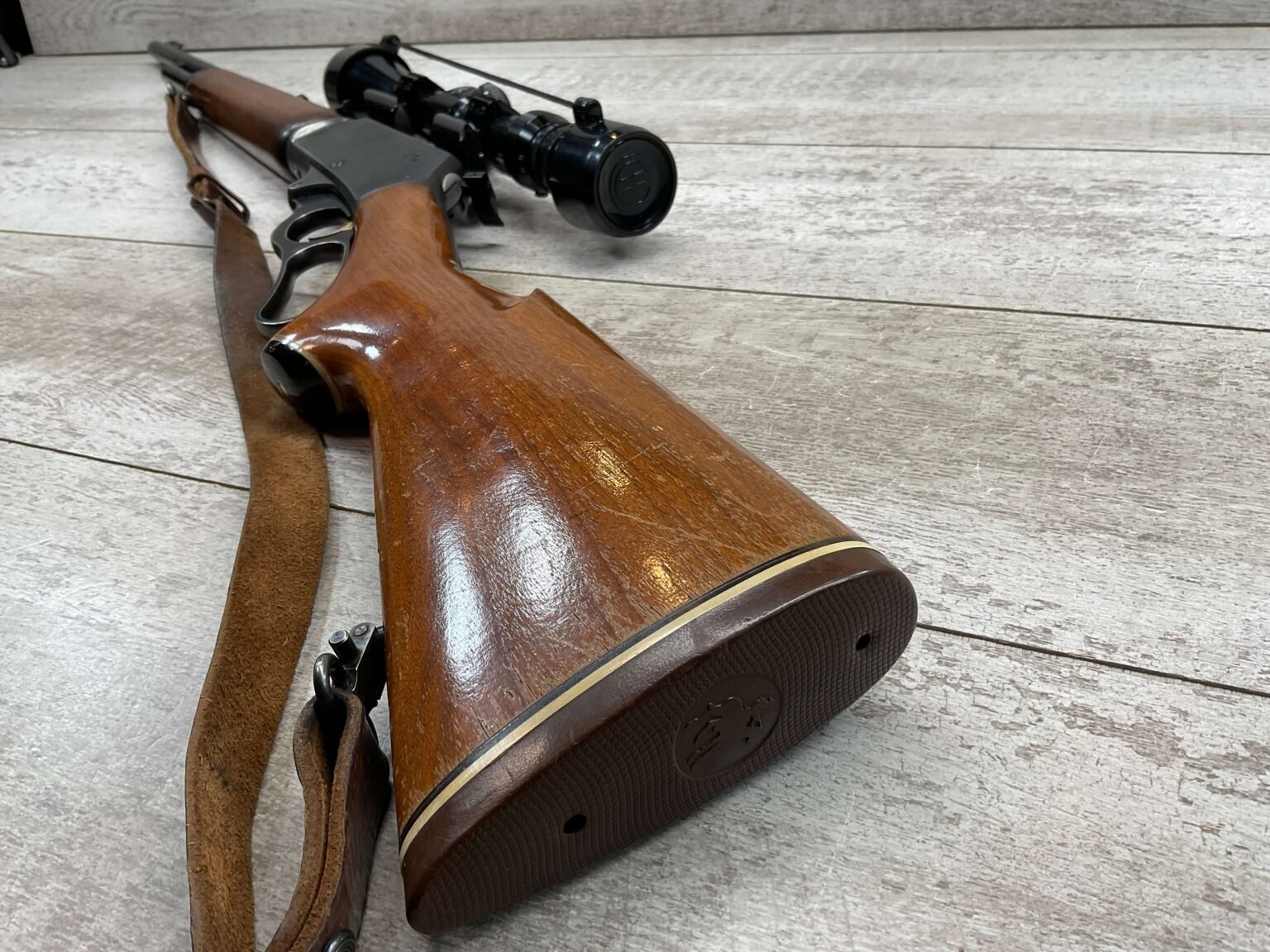 MARLIN MODEL 375 .375 WIN LEVER ACTION RIFLE W/ SCOPE - Checkpoint ...