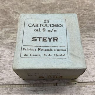 FN HERSTAL 9MM STEYR AMMO, QTY 25 #4-09120-BA