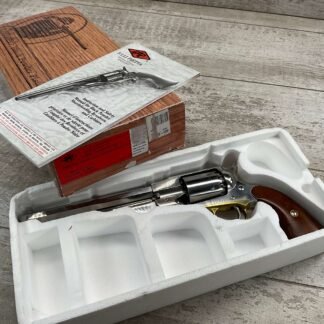 F.LLI PIETTA .44 CAL 1858 NEW MODEL STAINLESS FRAME AND BARREL BLACK POWDER REVOLVER #4-10006-PF