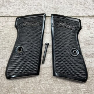 WALTHER PP BLACK PLASTIC GRIPS, ORIGINAL #4-10039-PF