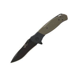 BEAR OPS 4 1/4" BEAR SWIPE IV, BLACK & GREEN G10, A-400-B4-B #4-12101-PF
