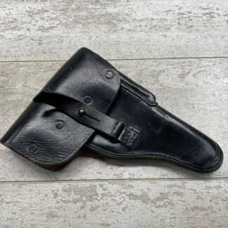 WEST GERMAN P38 BLACK LEATHER HOLSTER #4-04137-JN