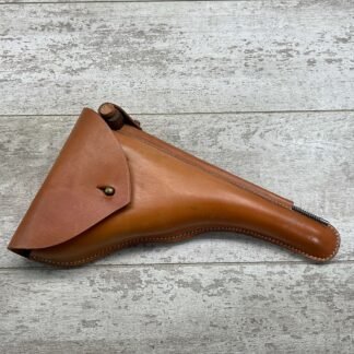 GERMAN NAVY LUGER TAN LEATHER HOLSTER, REPRODUCTION #4-04158-JN