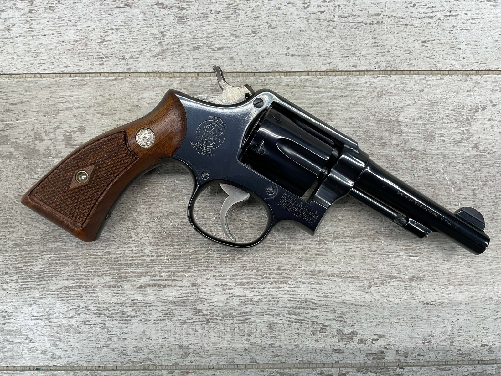 SMITH & WESSON S&W PRE-MODEL 10 .38 SPECIAL REVOLVER, 1953
