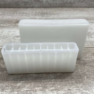 HERTER'S INC. WHITE PLASTIC AMMO CASE, HOLDS 20 ROUNDS #5-01070-PF
