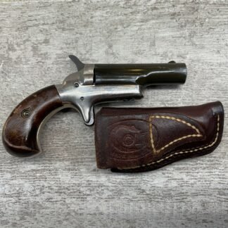 COLT DERRINGER .22 SHORT 4TH MODEL W/ LEATHER COLT HOLSTER #5-03083-PF