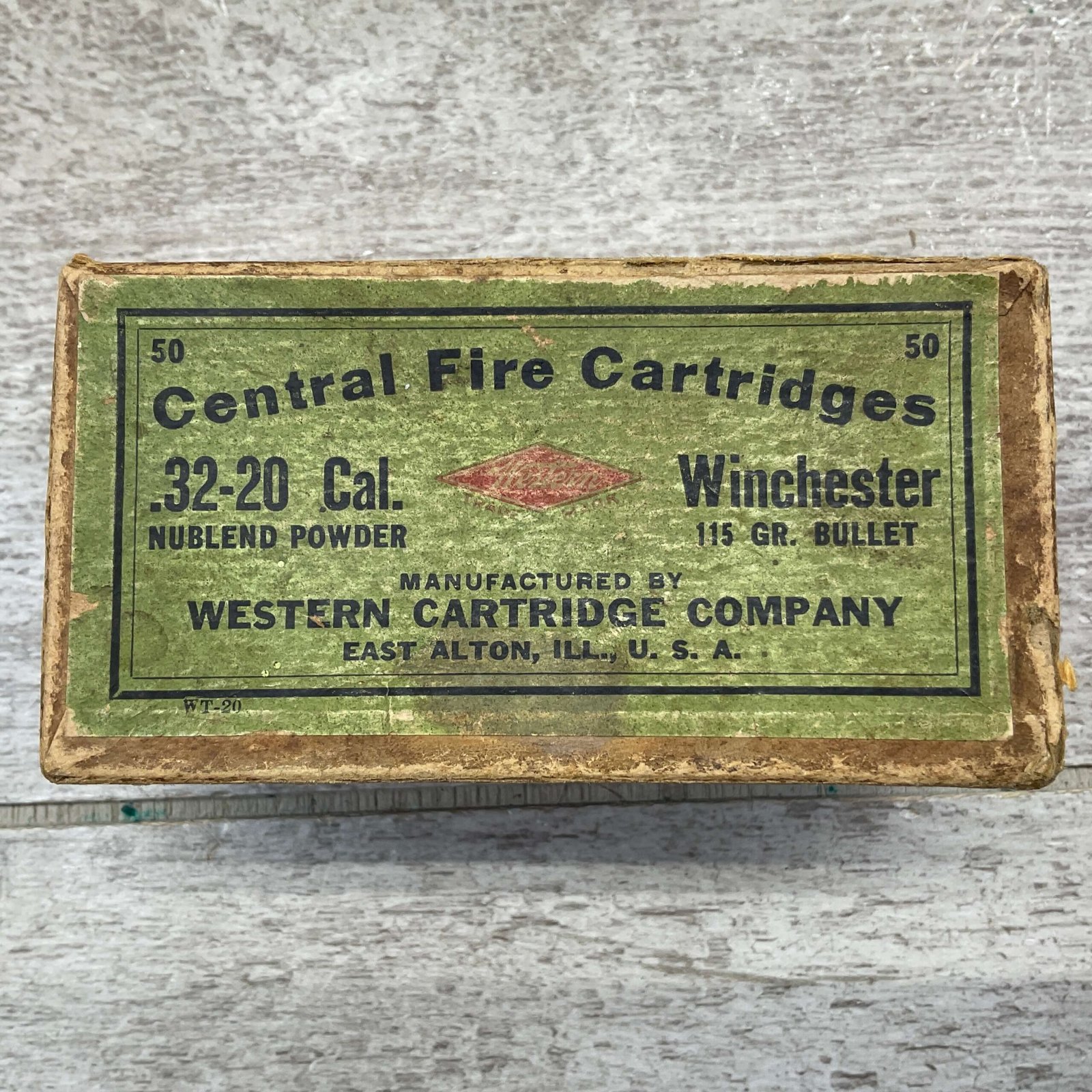 WESTERN .32-20 WIN AMMO, EMPTY BOX, VINTAGE - Checkpoint Charlie's
