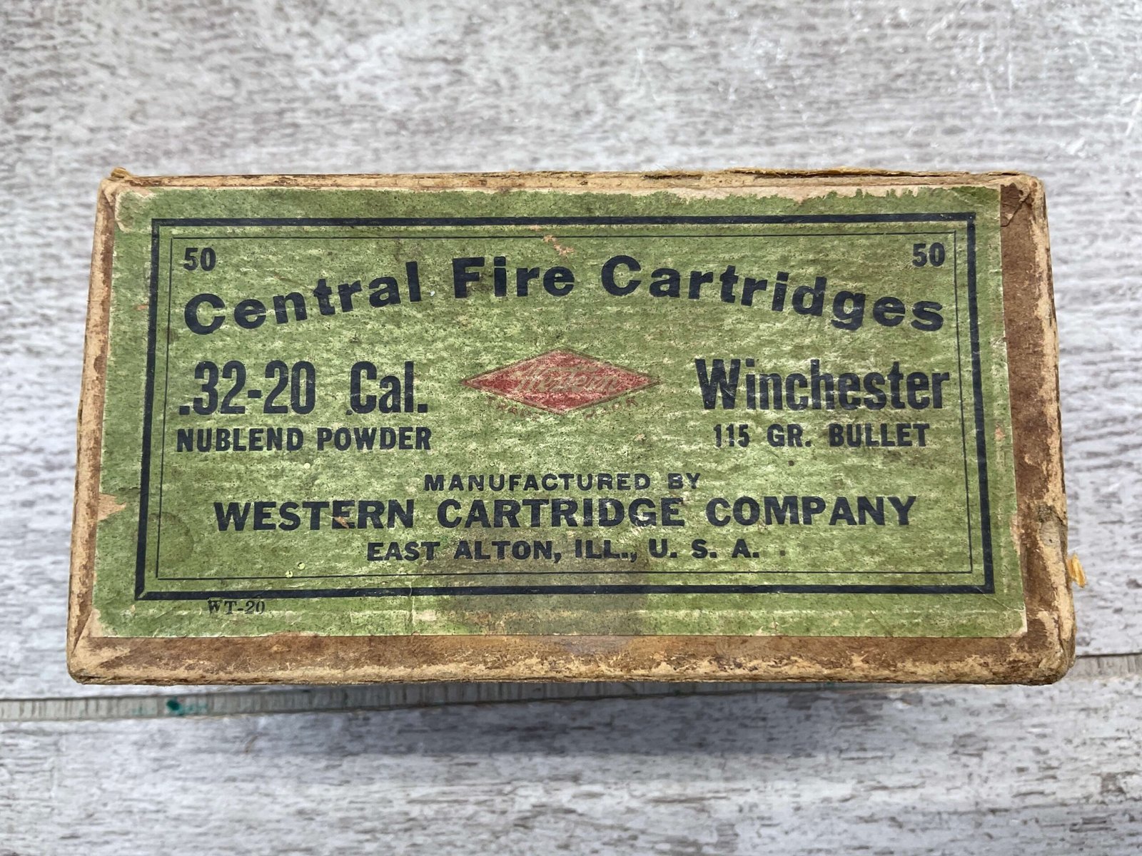 WESTERN .32-20 WIN AMMO, EMPTY BOX, VINTAGE - Checkpoint Charlie's