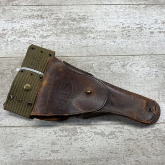 WWII TEX TAN 1911 BROWN LEATHER HOLSTER W/ BELT #5-03046-PF