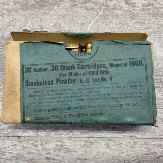 FRANKFORD ARSENAL .30 BLANK CARTRIDGES, FOR MODEL 1903 RIFLE #5-06023-PF