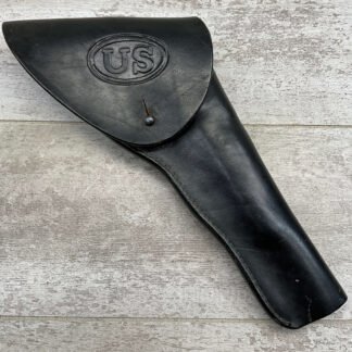 U.S. MARKED 1917 REVOLVER BLACK LEATHER HOLSTER #5-06033-PF