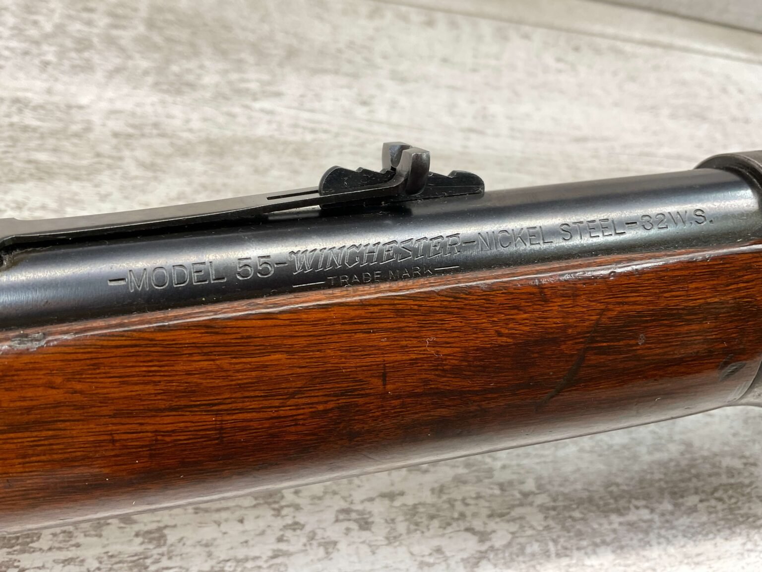 WINCHESTER MODEL 55 .32 WS LEVER ACTION RIFLE, 1932 MFR - Checkpoint ...
