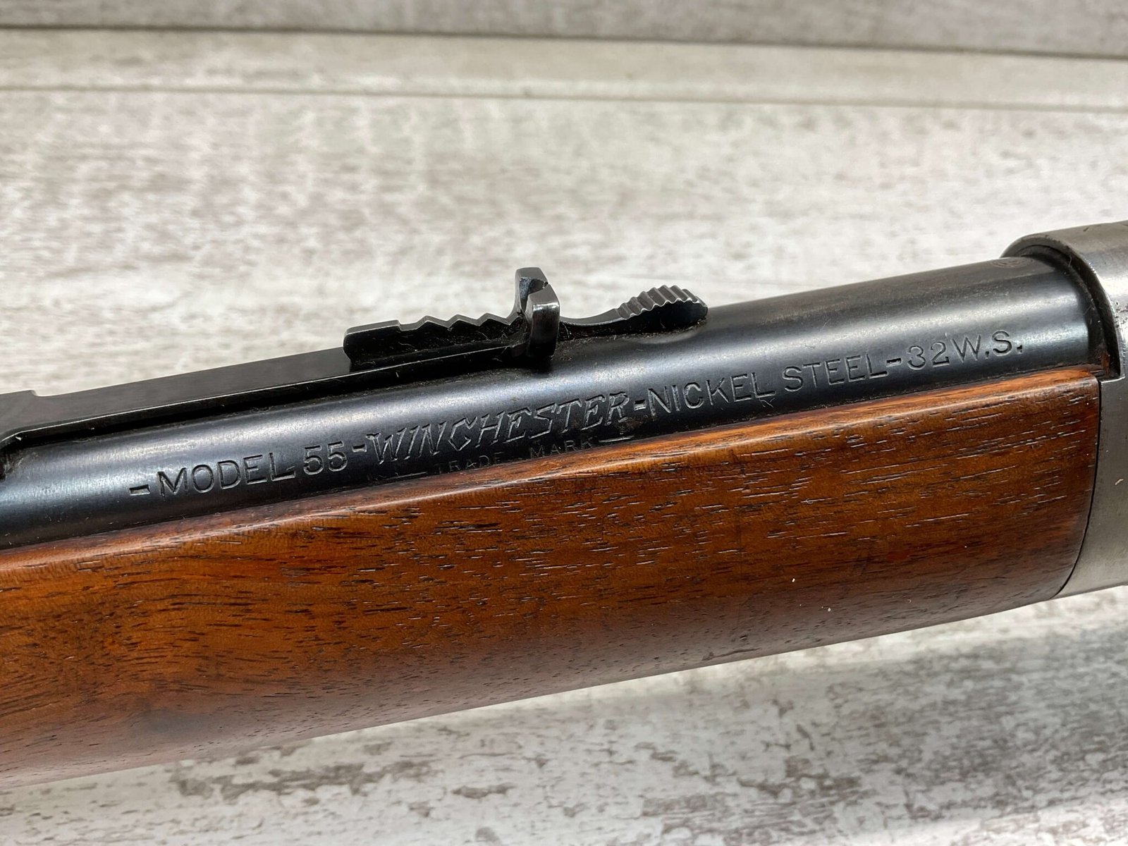 WINCHESTER MODEL 55 32 WS LEVER ACTION RIFLE, 1928 MFR - Checkpoint ...
