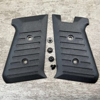 BRYCO ARMS BLACK GRIPS WITH SCREWS #5-05028-PF