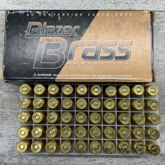 BLAZER BRASS 40 S&W, 165 GR FMJ AMMO, FULL BOX #5-05240-PF