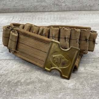 ANSON MILLS 1881 WOVEN CARTRIDGE BELT, ANTIQUE #5-06098-PF