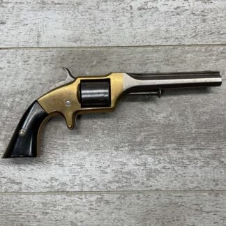 E.A. PRESCOTT BELT MODEL .32RF REVOLVER, CIVIL WAR ERA, ANTIQUE & RARE #5-05930-AG