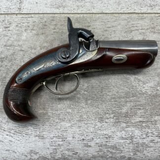 DERINGER PHILADELPHIA 45CAL PERCUSSION PISTOL, ANTIQUE #5-05946-AG