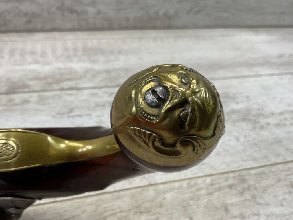 ENGLISH CANNON FLINTLOCK .58 CAL PISTOL, ANTIQUE #5-05951