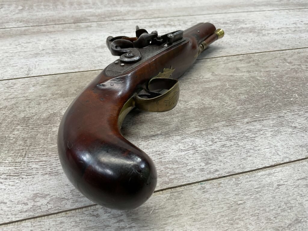 FROST & SONS FLINTLOCK .65CAL PISTOL, ANTIQUE #5-05952