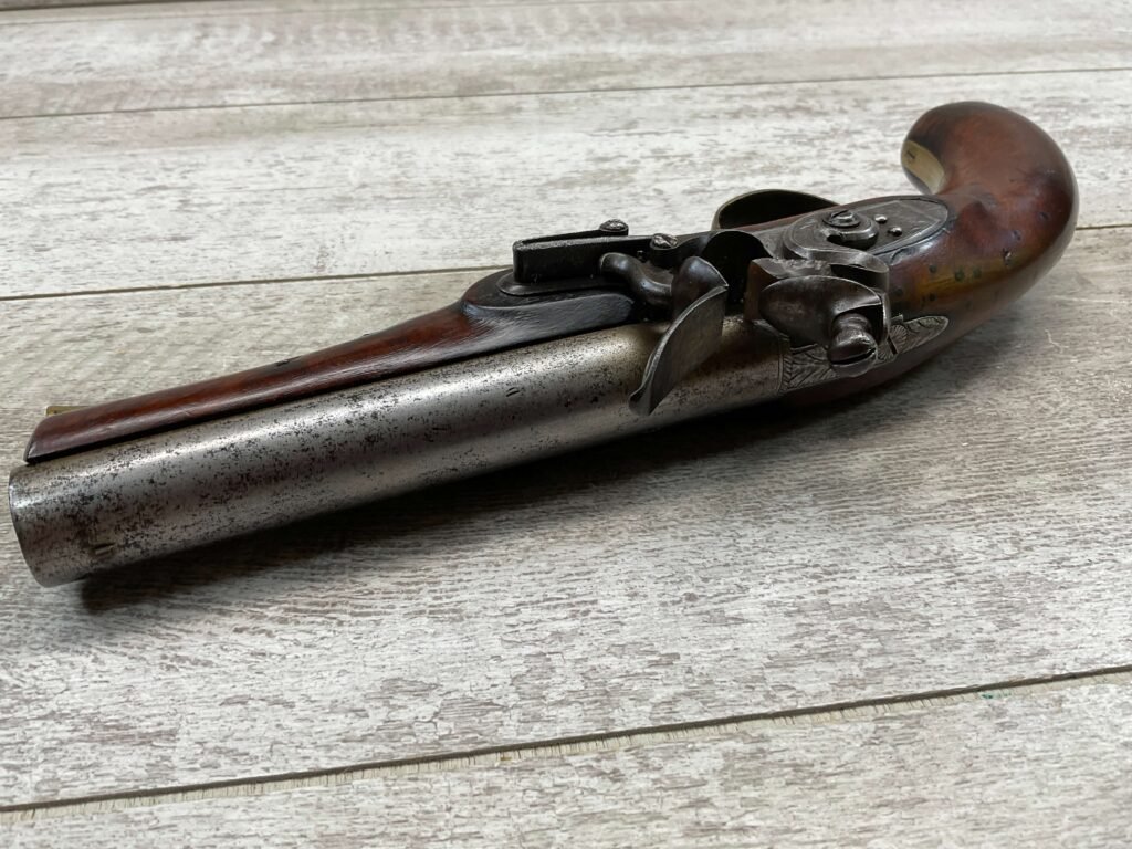 FROST & SONS FLINTLOCK .65CAL PISTOL, ANTIQUE #5-05952