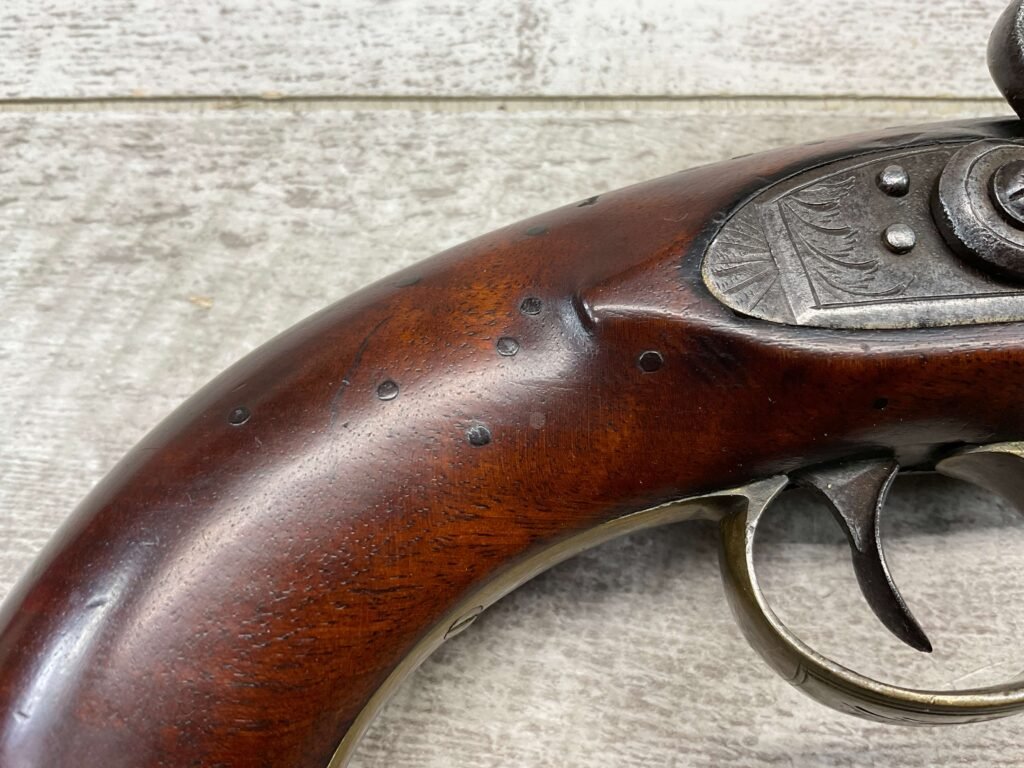 FROST & SONS FLINTLOCK .65CAL PISTOL, ANTIQUE #5-05952